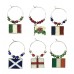 Rugby Six Nations Wine Glass Charms